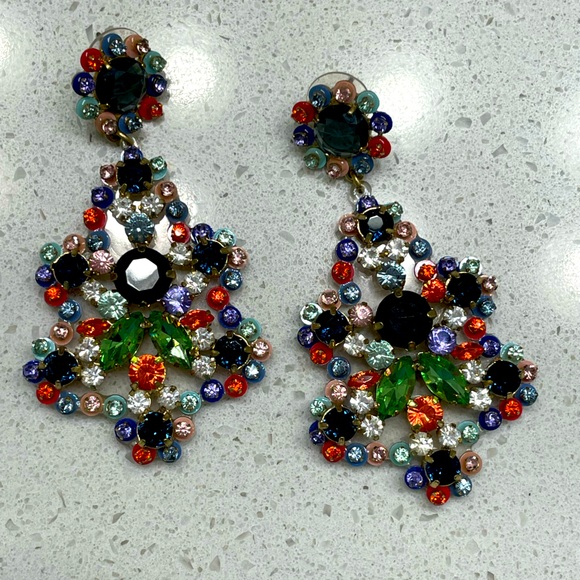 J Crew Elegant Earring drops - Picture 2 of 3